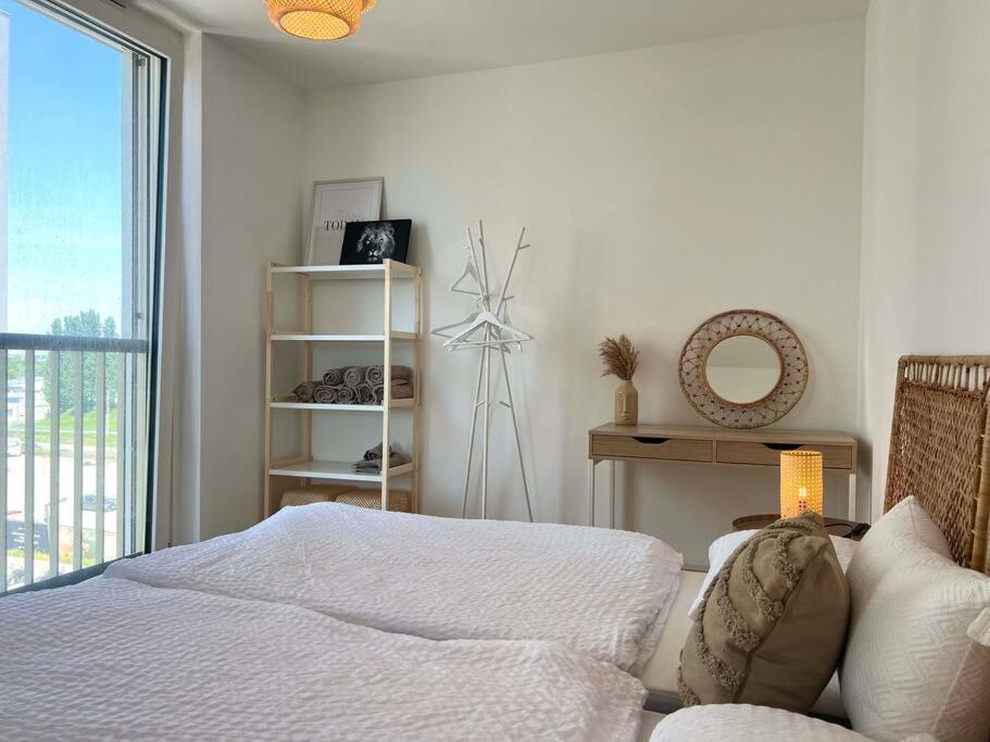 Donaublick Oasis: Stylische Wohnung فيينا المظهر الخارجي الصورة
