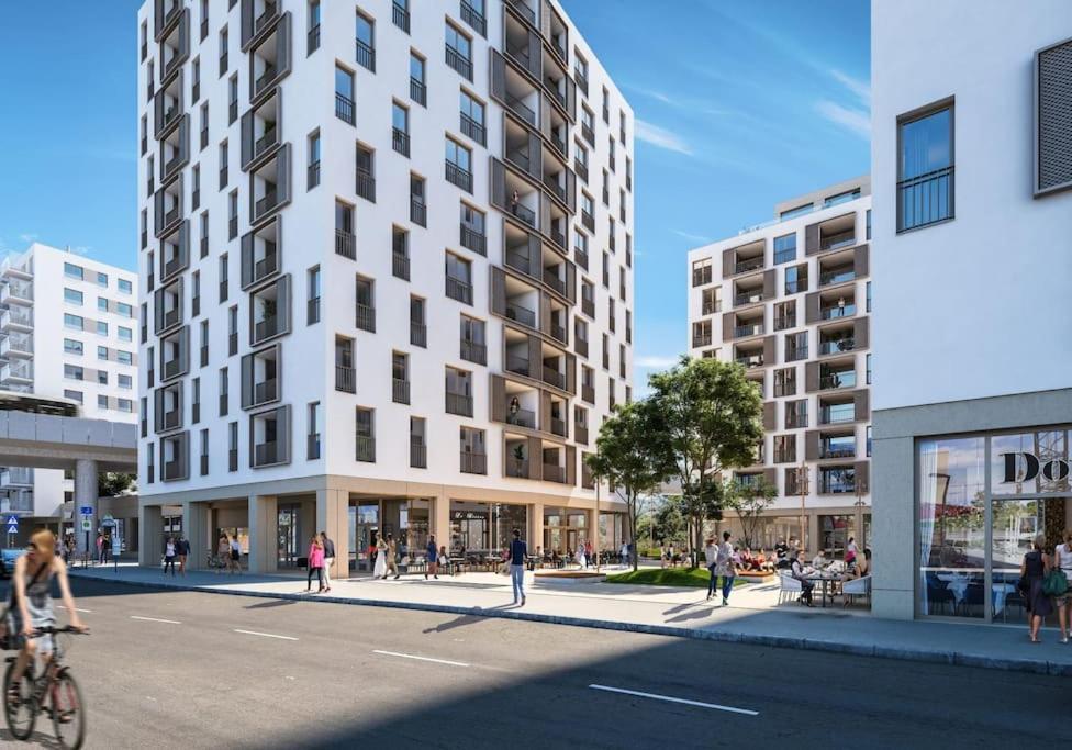 Donaublick Oasis: Stylische Wohnung فيينا المظهر الخارجي الصورة